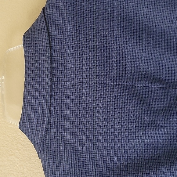 Lauren Ralph Lauren Mens Navy Blue Plaid Two Button Blazer - Size 46L - Picture 10 of 14